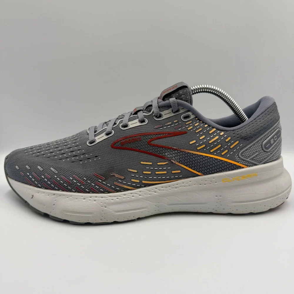 Brooks Glycerin 20 Grey White Men's Size 11 Running Shoes Sneakers 1103821D034